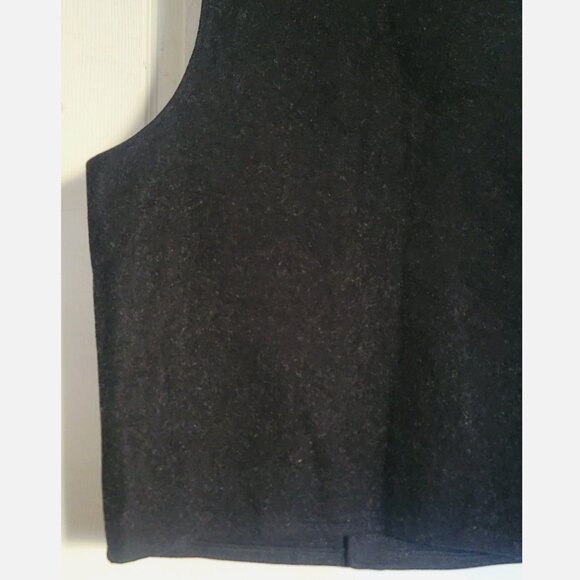 VTG Filson USA Cruiser Vest Mackinaw Wool Men 46 Charcoal Gray Black Style 20 XL - Picture 12 of 13